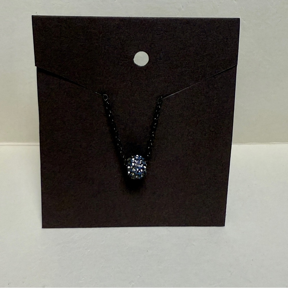 🦚 10 for $10 🦚 Gunmetal Crystal Bead Pendant Necklace